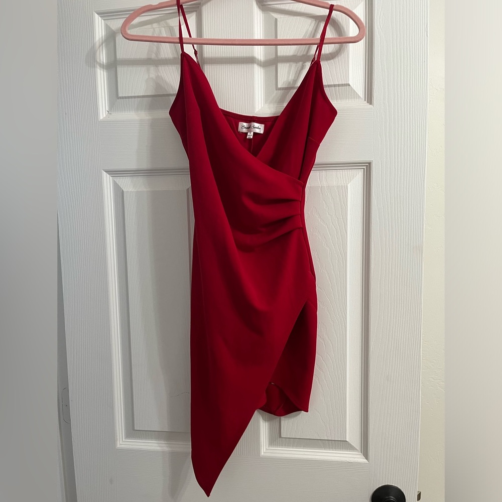 Women’s small red mini dress